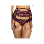 V-9472 garter belt purple - l