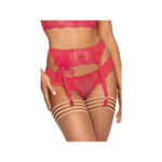 V-9552 garter belt pink - l