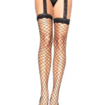 Garterbelt Stockings + 1769Q - black - plus-si