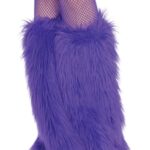 Furry Leg Warmers 3934 - purple - o-s