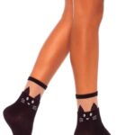 Black Cat opaque anklet 3937 - black - o-s