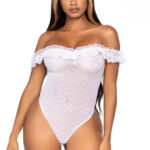 Off the shoulder teddy 89269 - white - o-s